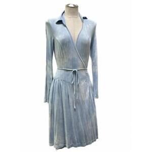 NEW ONE ESSENCE victoria wrap dress/duster in indigo cloud plant dye